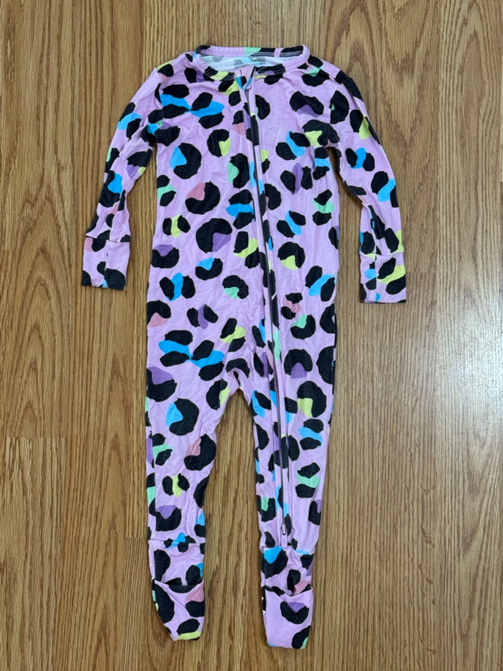 Posh Peanut Electric Leopard Zippy 9-12 Months Bamboo Sleeper Animal Print